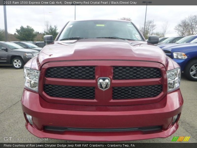 Deep Cherry Red Crystal Pearl / Black/Diesel Gray 2015 Ram 1500 Express Crew Cab 4x4