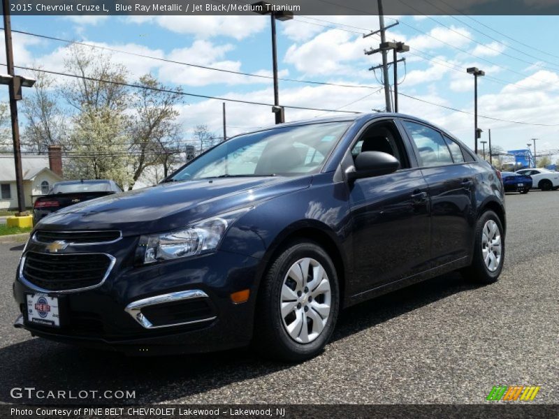 Blue Ray Metallic / Jet Black/Medium Titanium 2015 Chevrolet Cruze L