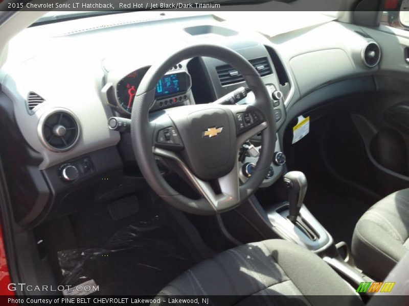 Red Hot / Jet Black/Dark Titanium 2015 Chevrolet Sonic LT Hatchback