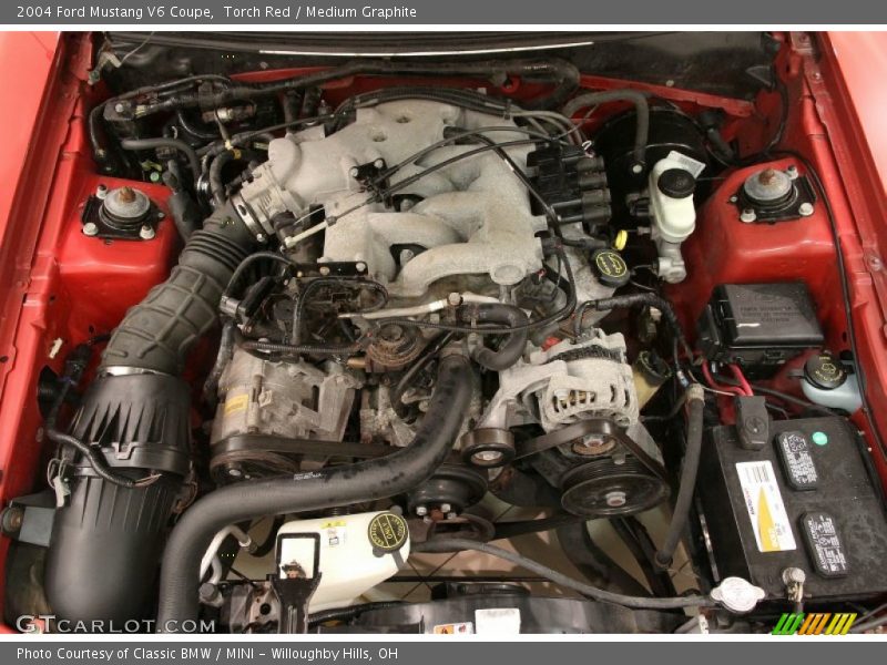 Torch Red / Medium Graphite 2004 Ford Mustang V6 Coupe