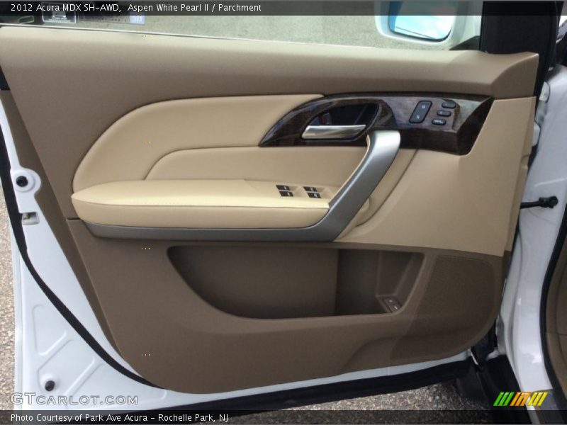 Aspen White Pearl II / Parchment 2012 Acura MDX SH-AWD