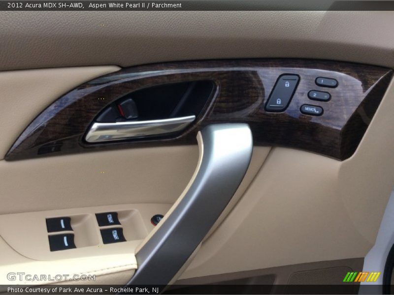 Aspen White Pearl II / Parchment 2012 Acura MDX SH-AWD
