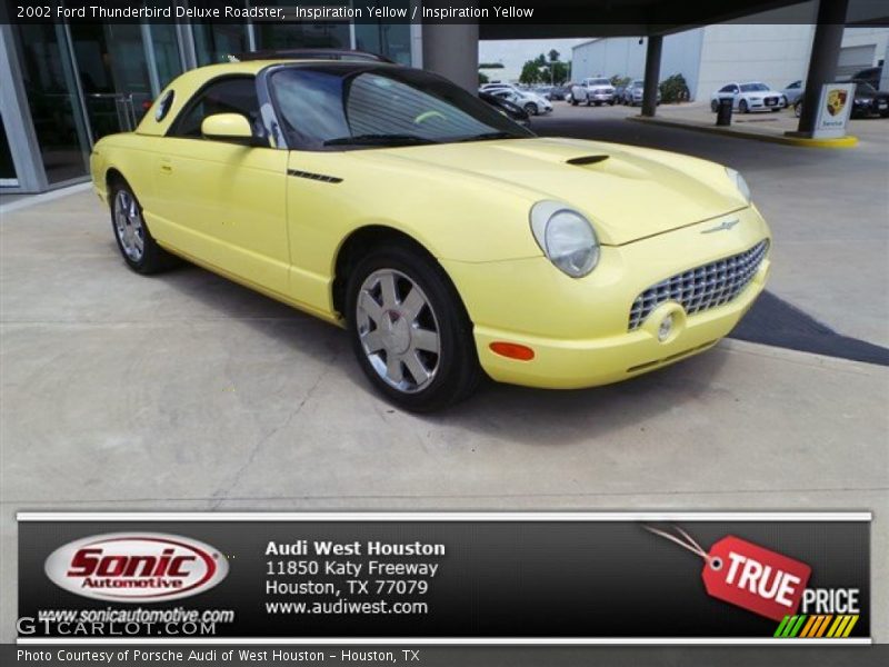 Inspiration Yellow / Inspiration Yellow 2002 Ford Thunderbird Deluxe Roadster