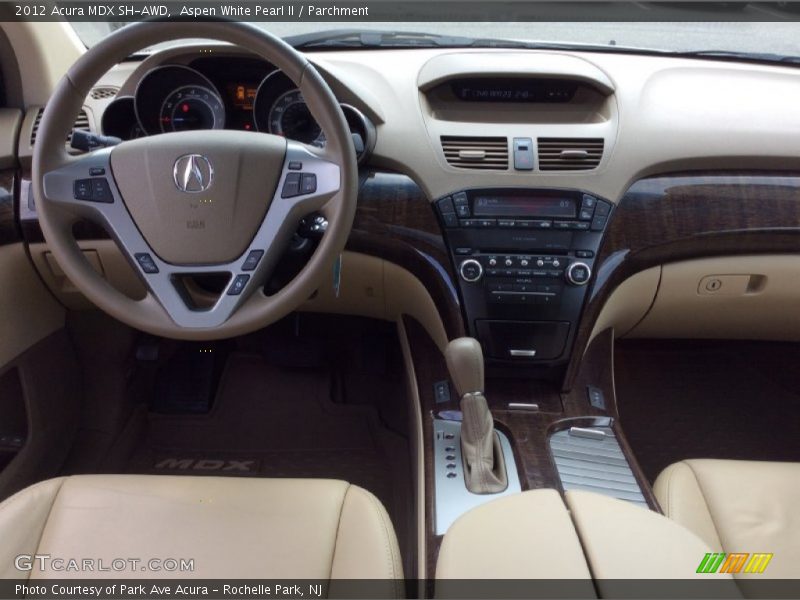 Aspen White Pearl II / Parchment 2012 Acura MDX SH-AWD