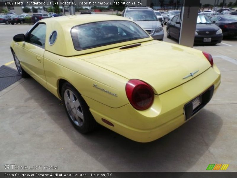Inspiration Yellow / Inspiration Yellow 2002 Ford Thunderbird Deluxe Roadster