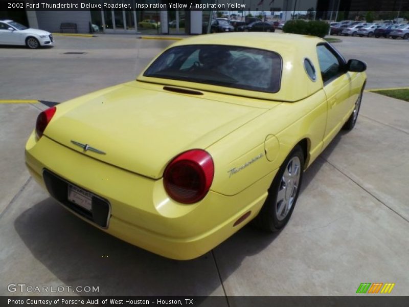  2002 Thunderbird Deluxe Roadster Inspiration Yellow