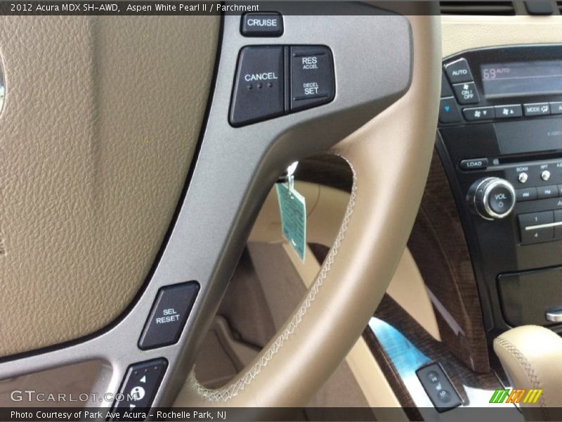 Aspen White Pearl II / Parchment 2012 Acura MDX SH-AWD