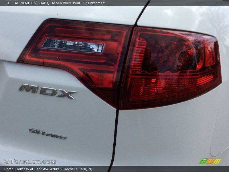 Aspen White Pearl II / Parchment 2012 Acura MDX SH-AWD