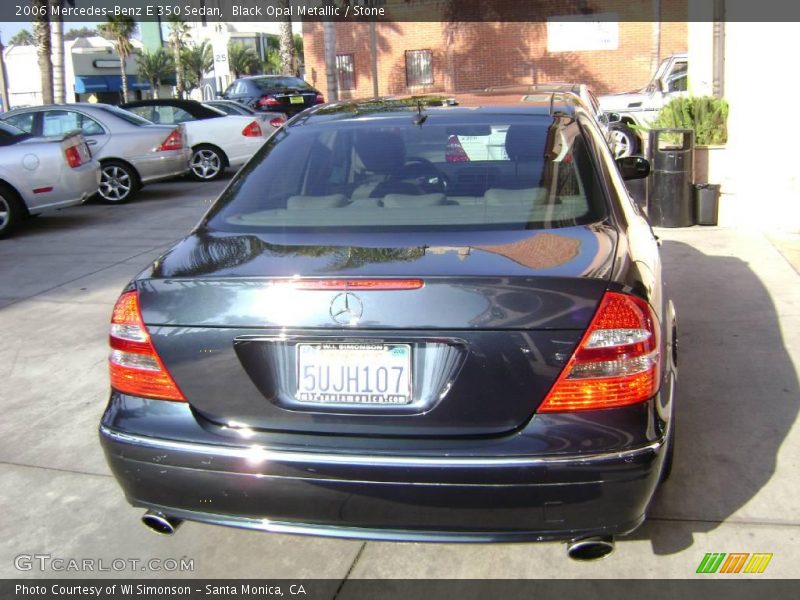 Black Opal Metallic / Stone 2006 Mercedes-Benz E 350 Sedan