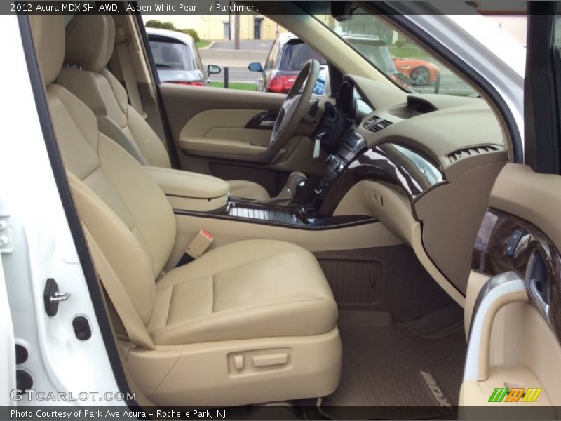 Aspen White Pearl II / Parchment 2012 Acura MDX SH-AWD