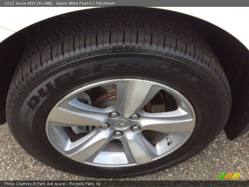 Aspen White Pearl II / Parchment 2012 Acura MDX SH-AWD