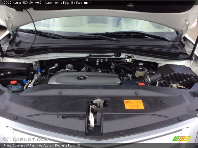 Aspen White Pearl II / Parchment 2012 Acura MDX SH-AWD