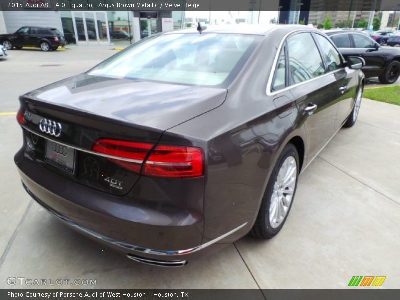 Argus Brown Metallic / Velvet Beige 2015 Audi A8 L 4.0T quattro