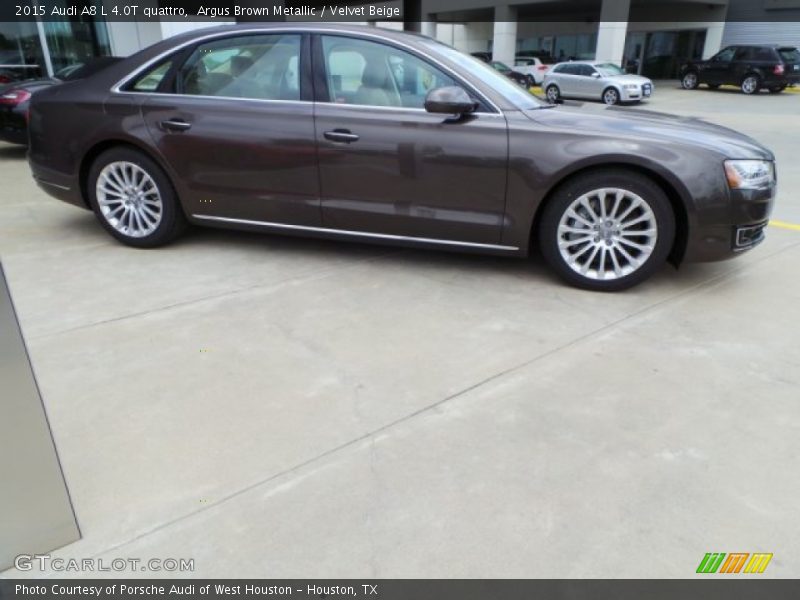 Argus Brown Metallic / Velvet Beige 2015 Audi A8 L 4.0T quattro