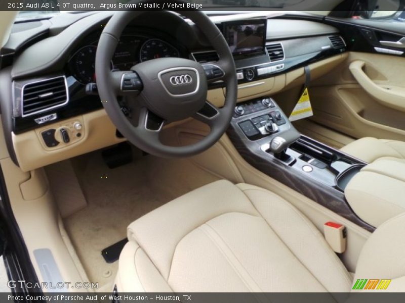  2015 A8 L 4.0T quattro Velvet Beige Interior