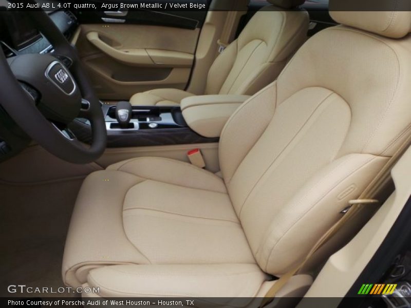 Front Seat of 2015 A8 L 4.0T quattro
