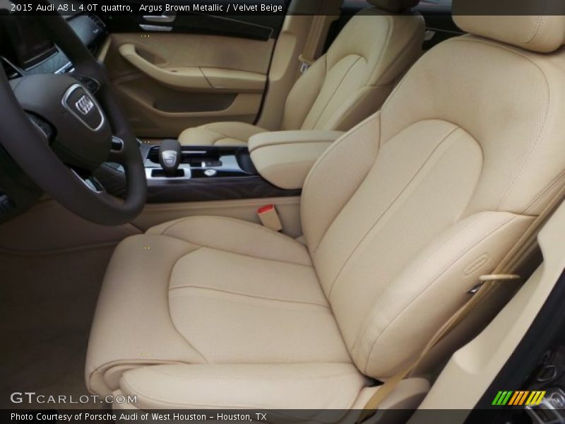 Front Seat of 2015 A8 L 4.0T quattro
