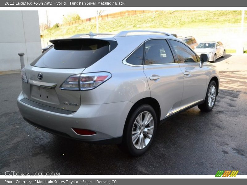 Tungsten Silver Metallic / Black 2012 Lexus RX 450h AWD Hybrid