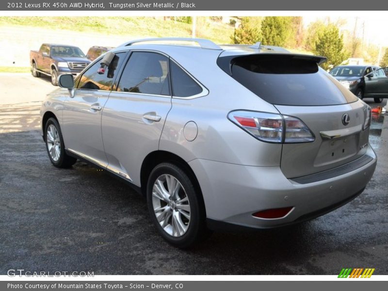 Tungsten Silver Metallic / Black 2012 Lexus RX 450h AWD Hybrid