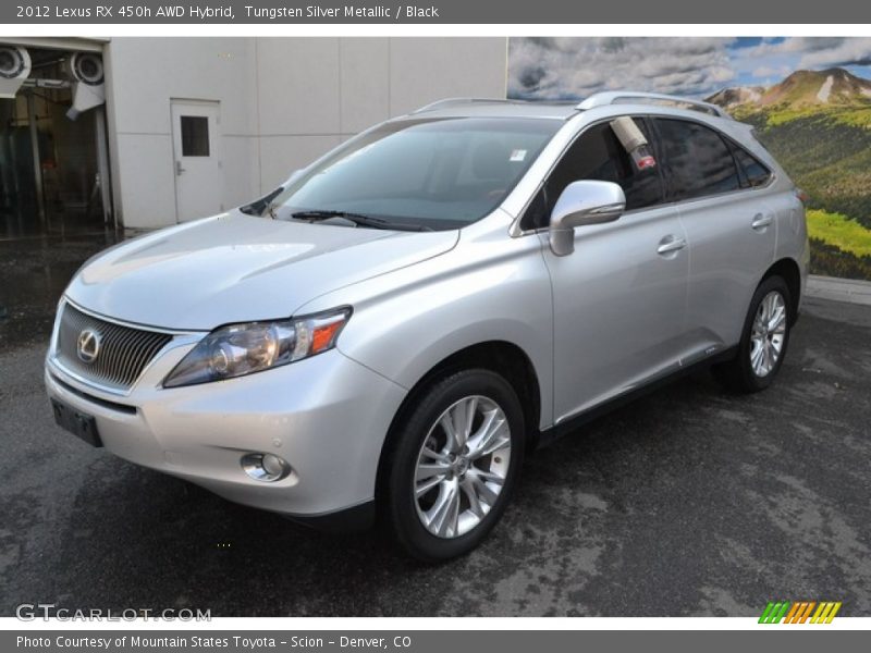 Tungsten Silver Metallic / Black 2012 Lexus RX 450h AWD Hybrid