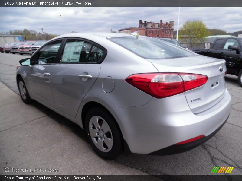 Bright Silver / Gray Two Tone 2015 Kia Forte LX