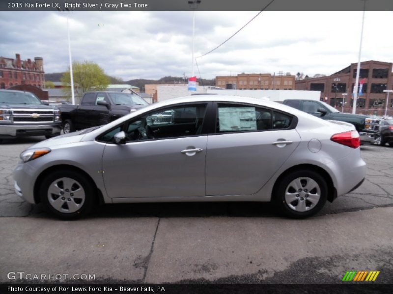 Bright Silver / Gray Two Tone 2015 Kia Forte LX