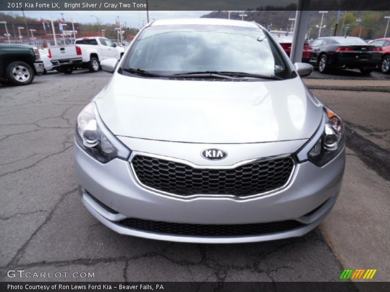 Bright Silver / Gray Two Tone 2015 Kia Forte LX