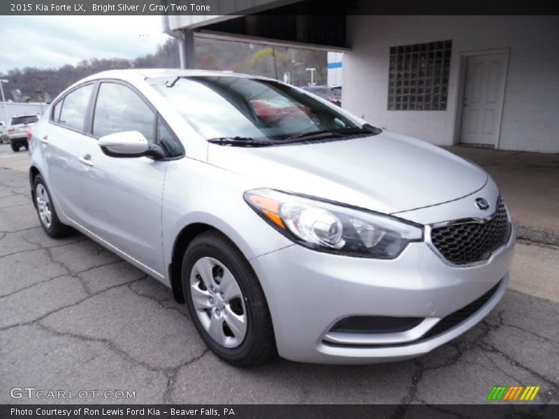 Bright Silver / Gray Two Tone 2015 Kia Forte LX