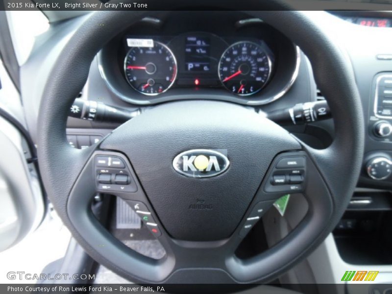 Bright Silver / Gray Two Tone 2015 Kia Forte LX