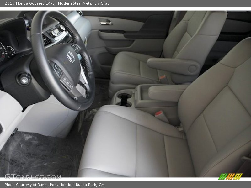 Modern Steel Metallic / Gray 2015 Honda Odyssey EX-L