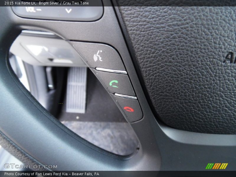 Bright Silver / Gray Two Tone 2015 Kia Forte LX