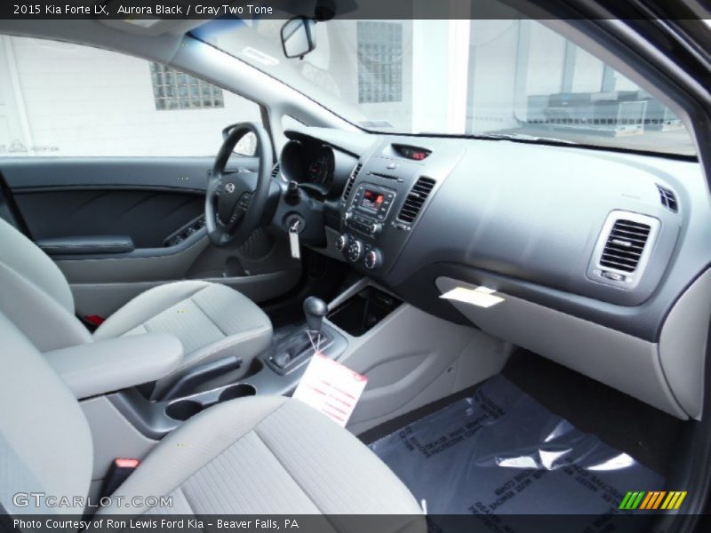 Aurora Black / Gray Two Tone 2015 Kia Forte LX