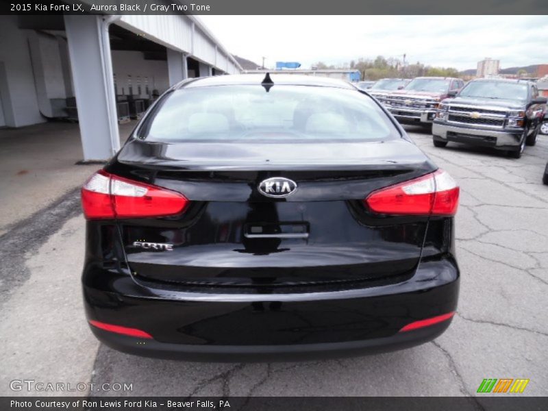 Aurora Black / Gray Two Tone 2015 Kia Forte LX