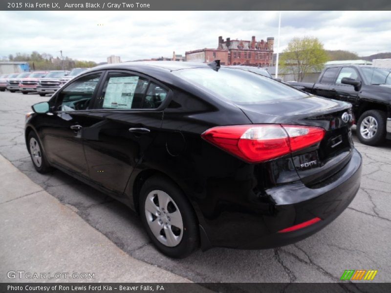 Aurora Black / Gray Two Tone 2015 Kia Forte LX