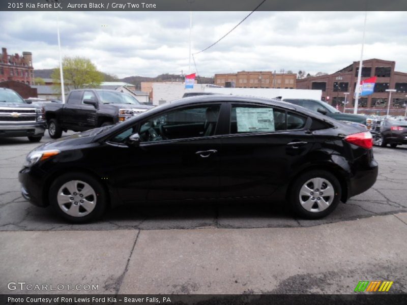 Aurora Black / Gray Two Tone 2015 Kia Forte LX