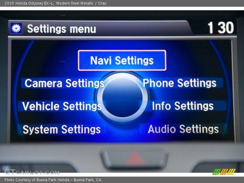 Modern Steel Metallic / Gray 2015 Honda Odyssey EX-L