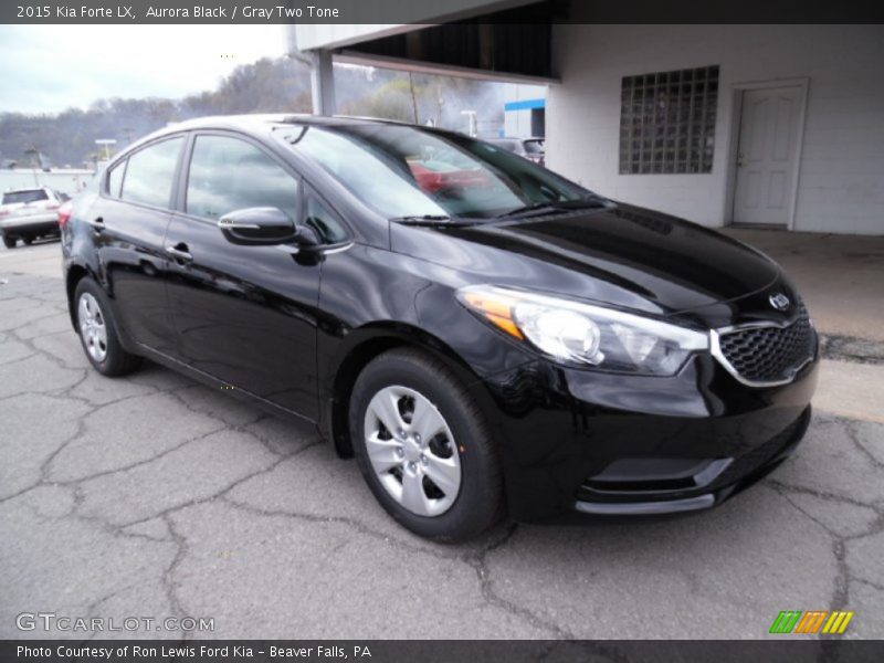Aurora Black / Gray Two Tone 2015 Kia Forte LX