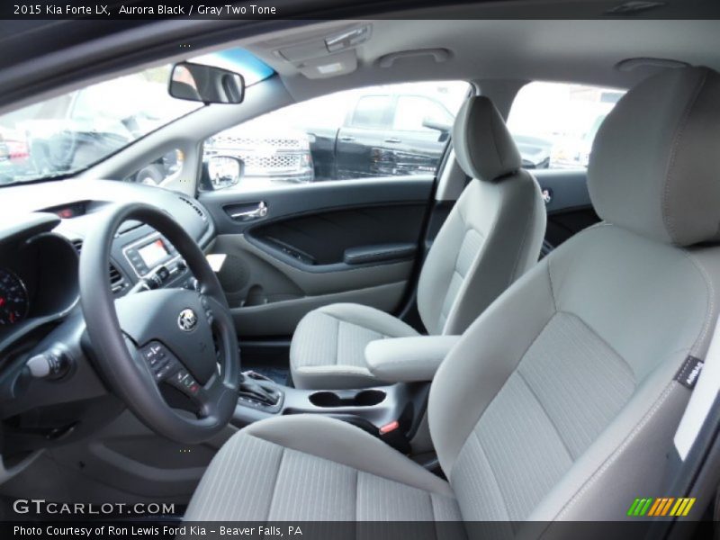 Aurora Black / Gray Two Tone 2015 Kia Forte LX