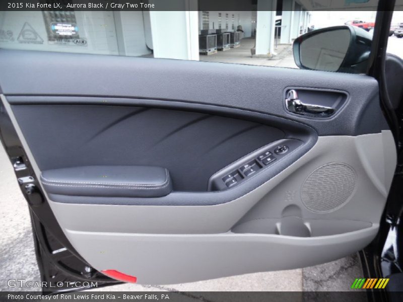 Aurora Black / Gray Two Tone 2015 Kia Forte LX