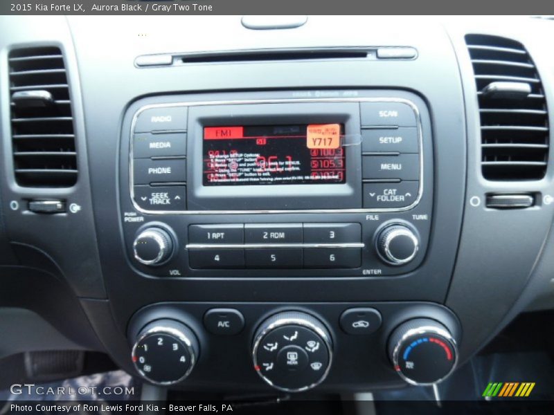 Aurora Black / Gray Two Tone 2015 Kia Forte LX