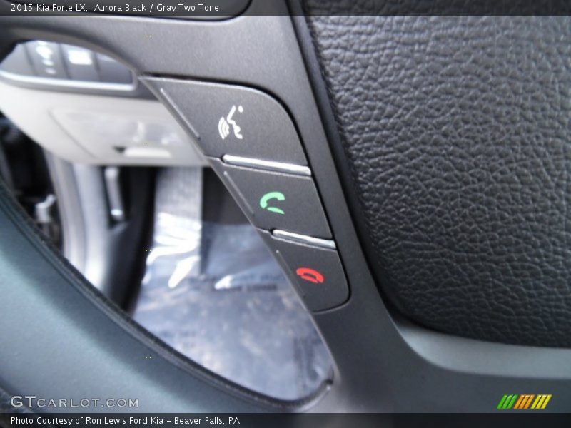 Aurora Black / Gray Two Tone 2015 Kia Forte LX