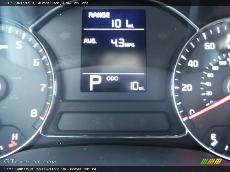 Aurora Black / Gray Two Tone 2015 Kia Forte LX
