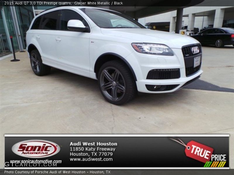 Glacier White Metallic / Black 2015 Audi Q7 3.0 TDI Prestige quattro