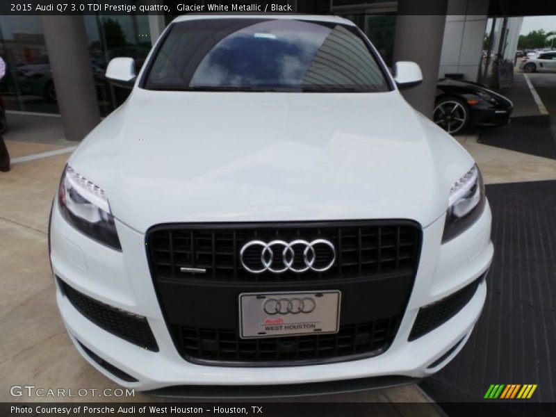 Glacier White Metallic / Black 2015 Audi Q7 3.0 TDI Prestige quattro