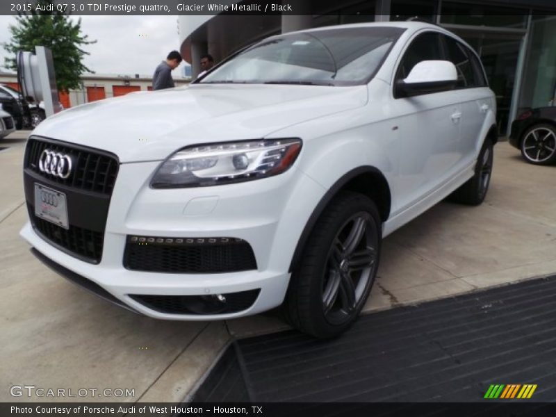 Glacier White Metallic / Black 2015 Audi Q7 3.0 TDI Prestige quattro
