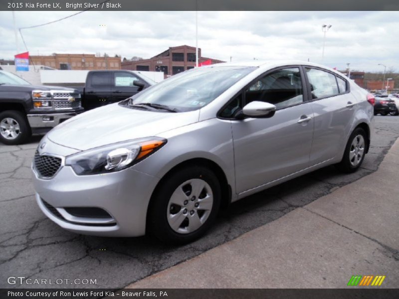 Bright Silver / Black 2015 Kia Forte LX