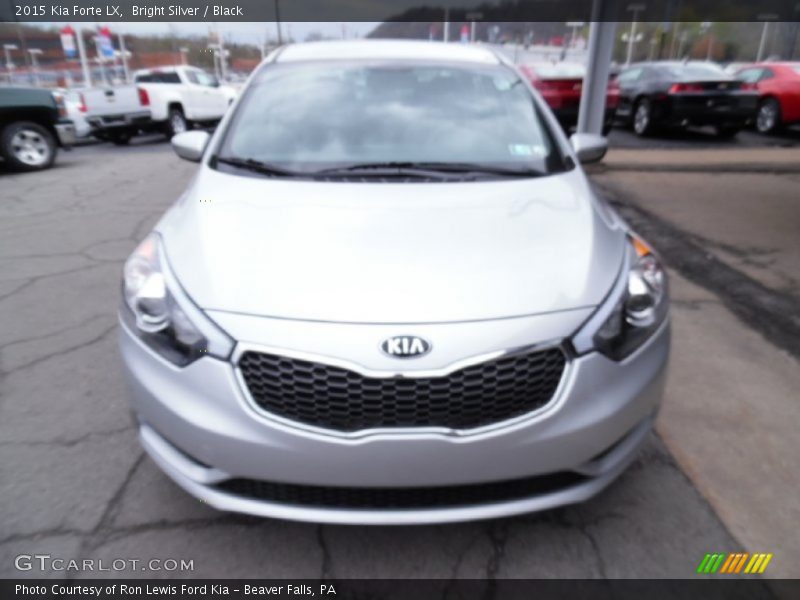 Bright Silver / Black 2015 Kia Forte LX