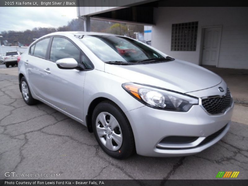 Bright Silver / Black 2015 Kia Forte LX