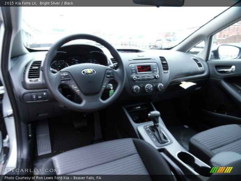 Bright Silver / Black 2015 Kia Forte LX