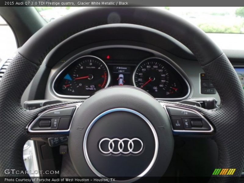 Glacier White Metallic / Black 2015 Audi Q7 3.0 TDI Prestige quattro